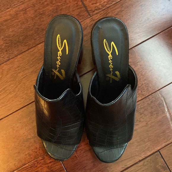 Women’s high heel open toe mule - Picture 5 of 7